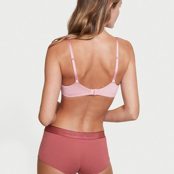 VS XXL Logo Waist Boyshort Lady Pink NWT - Picture 3 of 14